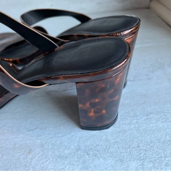 LMS the Brand The Rachel Block heel Tortoise Sandals Size 39 - Picture 6 of 12